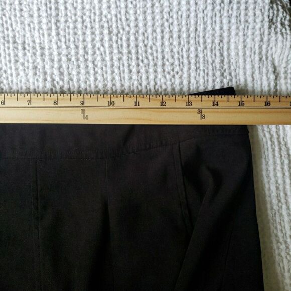 Christopher & Banks Women’s Size 6 A Line Skirt Black Velour Whimsy Goth *FLAW - Picture 8 of 11